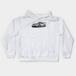 Car 911 gt3 rs grey Kids Hoodie